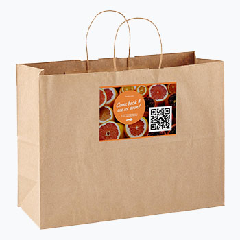 QR Code Label on To Go Bag | VMS